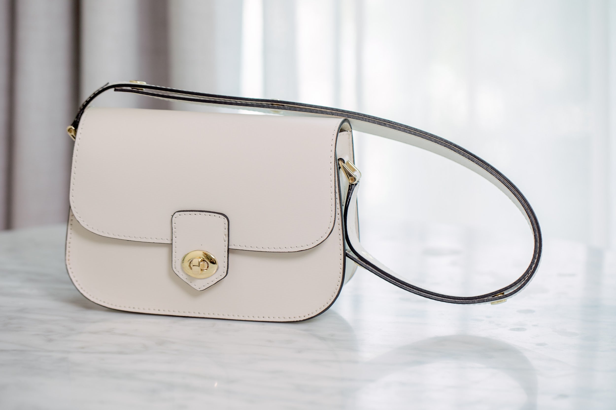 Elegant Leather Shoulder Bag - Firenze Luxe