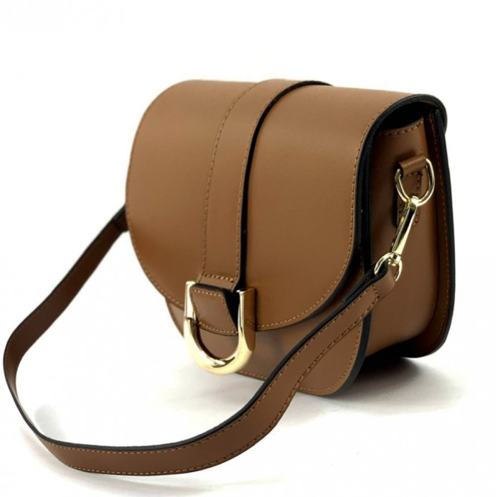 Classic Saddle Crossbody Bag - Firenze Luxe