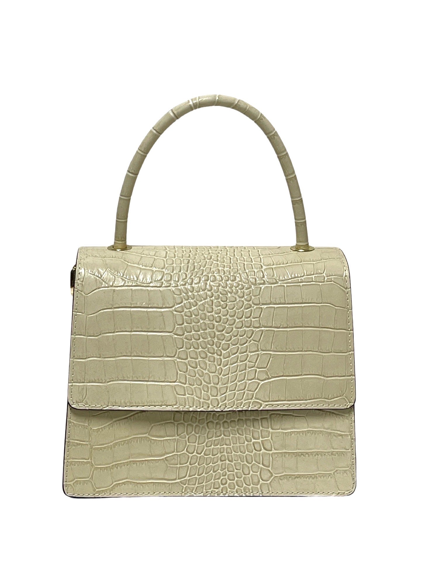 Lucia Croc-Embossed Leather Handbag - Firenze Luxe